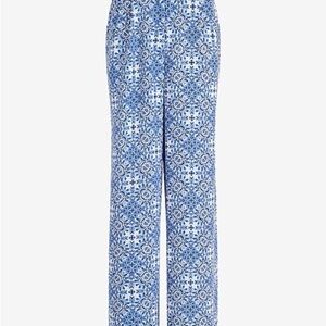 Express Blue Patterned Trousers